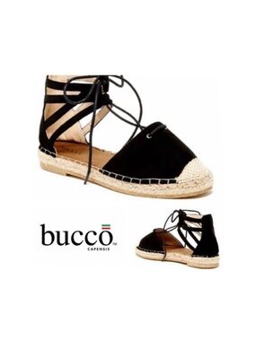 Bucco Black Suede Espadrilles